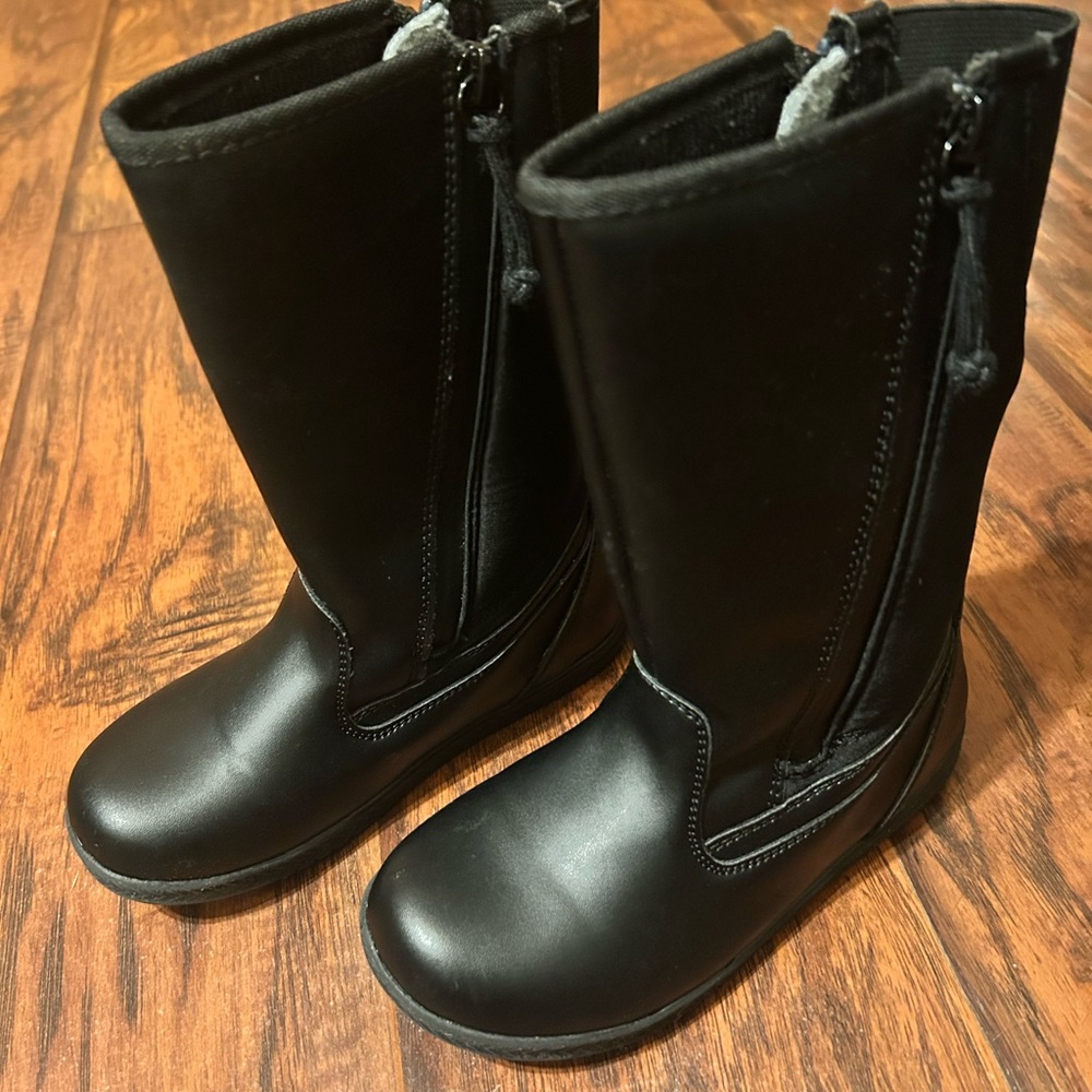 Black Kids Rain & Snow Boots